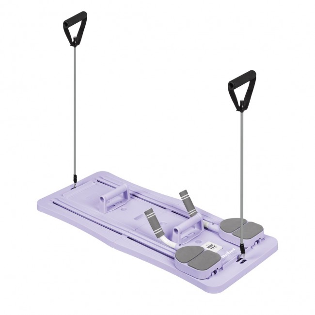 Domowy zestaw do pilates, wielofunkcyjny przyrząd do wicze fitness 9 w 1, kolor fioletowy