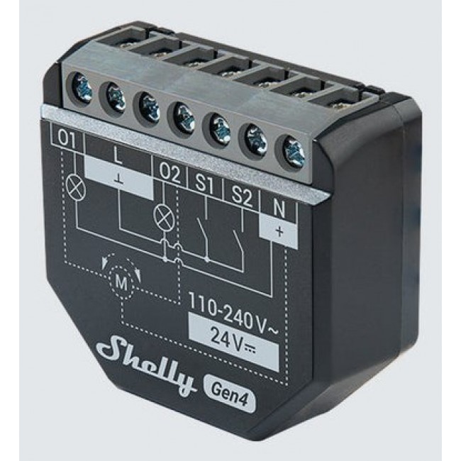 Shelly 2PM Gen4 Blind/shutter actuator 2 channels Shelly 2PM Gen4 Blind/shutter actuator 2 channels