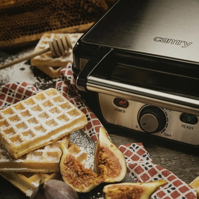 Fabrilamp P032CR3025 waffle iron 2 waffle(s) 1500 W Black, Nickel