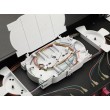 Equip 12-Port Fiber Optic Splice Box, SC Duplex, OM4, 1U, Equipped, Black