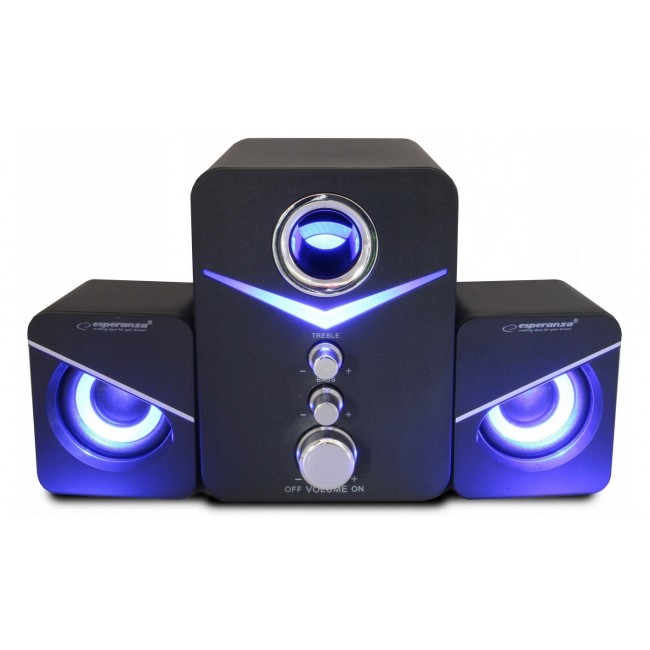 Esperanza EP153 USB 2.1 Speaker Set 6 W Black Esperanza EP153 USB 2.1 Speaker Set 6 W Black