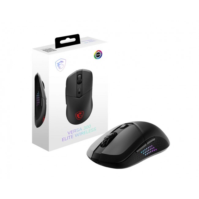 MSI VERSA 300 ELITE WIRELESS mouse Gaming Right-hand RF Wireless + Bluetooth + USB Type-C Optical 26000 DPI MSI VERSA 300 ELITE WIRELESS mouse Gaming Right-hand RF Wireless + Bluetooth + USB Type-C Optical 26000 DPI
