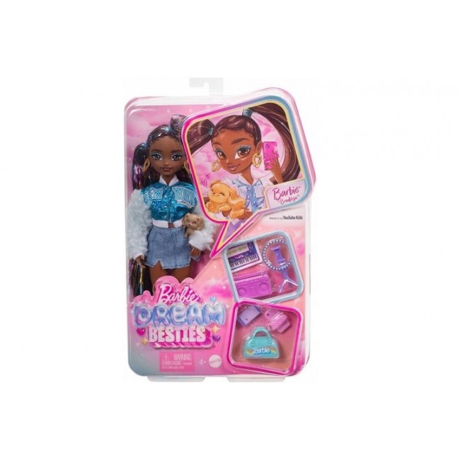 Barbie Dream Besties Brooklyn Fashion Doll with 8 Video & Music Themed Accessories