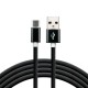 everActive cable USB-C 1m - Black, silicone, quick charge, 3A - CBS-1CB everActive cable USB-C 1m - Black, silicone, quick charge, 3A - CBS-1CB