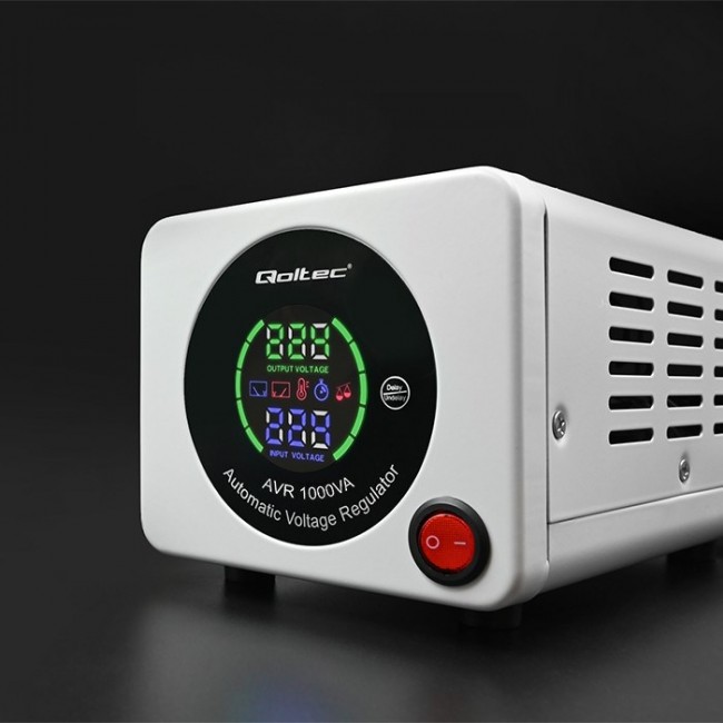 Qoltec 50723 Automatic Voltage Stabilizer AVR 1000VA