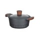 Resto Kitchenware Capella 2.6 L Round Black, Wood