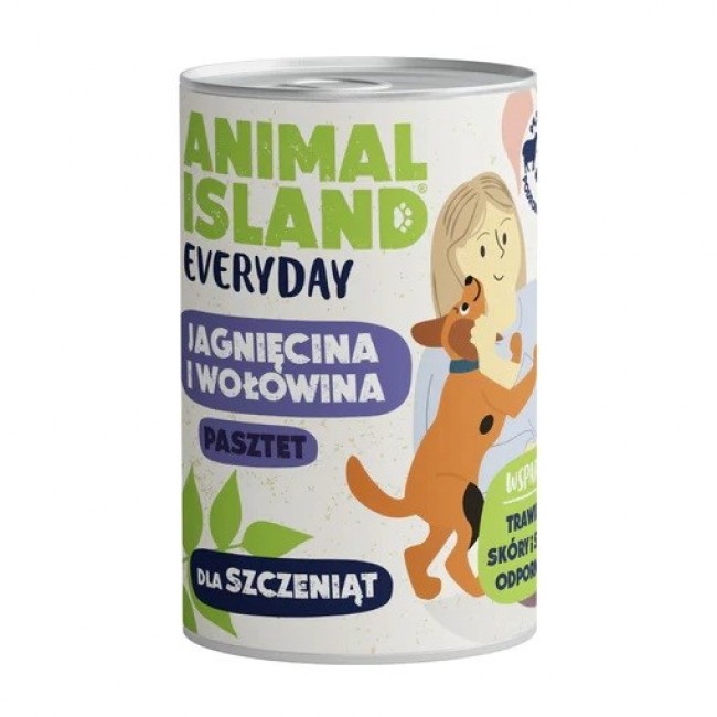 ANIMAL ISLAND Everyday Beef and lamb for puppies - wet dog food - 400g ANIMAL ISLAND Everyday Beef and lamb for puppies - wet dog food - 400g