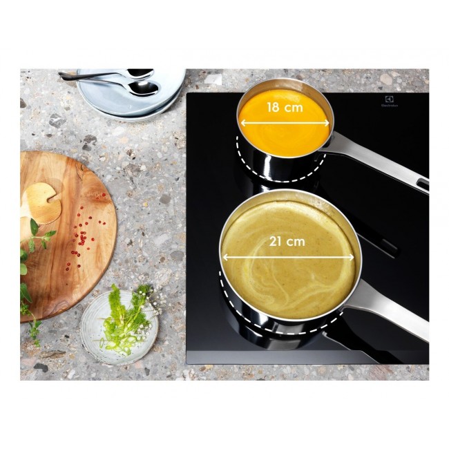 Electrolux EIV734 Black Built-in 68 cm Zone induction hob 4 zone(s)