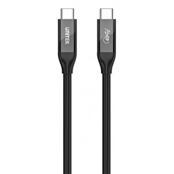 UNITEK C14100ABK01-2M USB cable USB4 Gen 2x2 USB C 40 Gbit/s 240 W Black