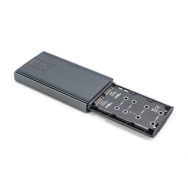 Digitus USB M.2 NVMe Clonestation, SSD, NVMe, 20Gbits, USB 3.2 Gen2, aluminum, toolfree