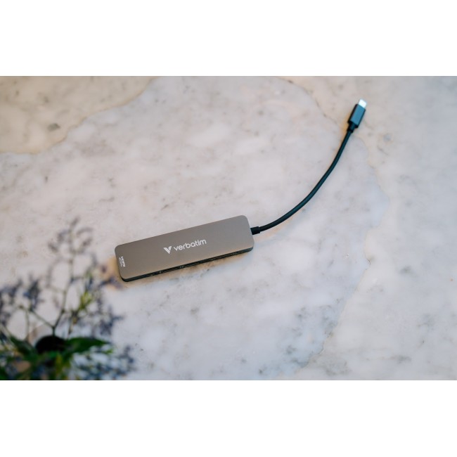Verbatim USB-C Essentials Multiport Hub 6 ports: HDMI, USB-C PD, USB-A 3.2 Gen 1, USB-A, SD & microSD Verbatim USB-C Essentials Multiport Hub 6 ports: HDMI, USB-C PD, USB-A 3.2 Gen 1, USB-A, SD & microSD