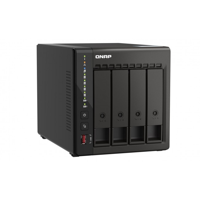 QNAP TS-453E NAS Tower Intel Celeron J6412 8 GB 0 TB QNAP QTS Black QNAP TS-453E NAS Tower Intel Celeron J6412 8 GB 0 TB QNAP QTS Black