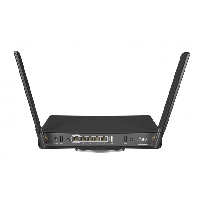 Mikrotik hAP ax wireless router Gigabit Ethernet Dual-band (2.4 GHz / 5 GHz) Black Mikrotik hAP ax wireless router Gigabit Ethernet Dual-band (2.4 GHz / 5 GHz) Black