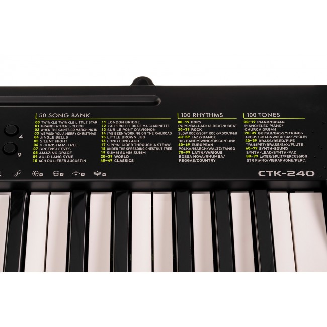 Casio CTK-240 MIDI keyboard 49 keys Black, White