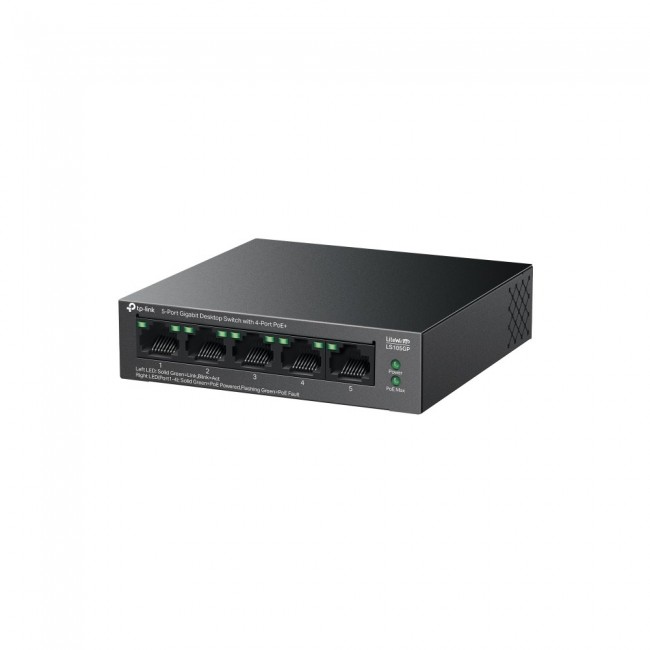 TP-Link LiteWave 5-Port Gigabit Desktop Switch with 4-Port PoE+ TP-Link LiteWave 5-Port Gigabit Desktop Switch with 4-Port PoE+
