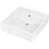 Ceramic countertop/wall washbasin with space for a tap - 50x50 cm
