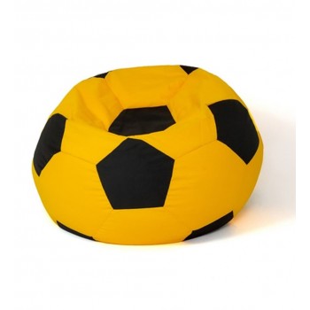Soccer Sako bag pouffe yellow-black XL 120 cm
