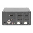Digitus KVM Switch, 2-Port, Dual Display, 4K, DisplayPort Digitus KVM Switch, 2-Port, Dual Display, 4K, DisplayPort