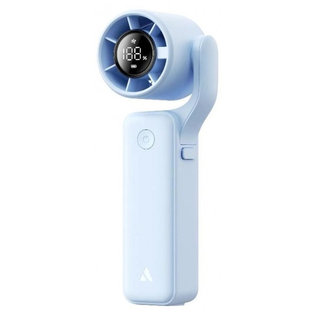 AECOOLY Halo 04 ICING Foldable Handheld Fan with Cooling Plate, White
