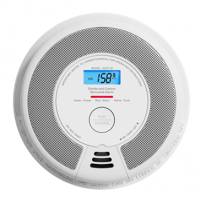 X-Sense SC07-W smoke detector Carbon monoxide detector Interconnectable Wireless X-Sense SC07-W smoke detector Carbon monoxide detector Interconnectable Wireless