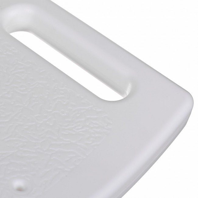 Rectangular shower stool with height adjustment Rectangular shower stool with height adjustment