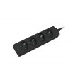 LANBERG POWER STRIP 1M BLACK, 4X 230V PL, UPS