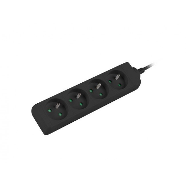LANBERG POWER STRIP 1M BLACK, 4X 230V PL, UPS