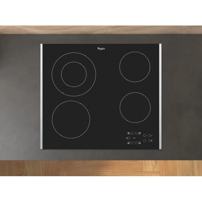 Whirlpool AKT 8130 BA hob Black Built-in Ceramic 4 zone(s)