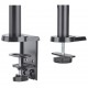 Manhattan TV & Monitor Mount, Desk, Full Motion (Gas Spring), 2 screens, Screen Sizes: 10-27