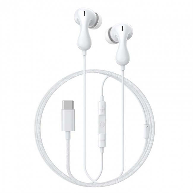 Baseus Encok CZ20 Headset Wired In-ear Calls/Music USB Type-C White Baseus Encok CZ20 Headset Wired In-ear Calls/Music USB Type-C White