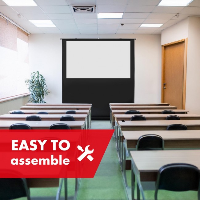 Maclean MC-212 Portable Projection Screen, Compact, Floor, 80 Maclean MC-212 Portable Projection Screen, Compact, Floor, 80