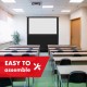 Maclean MC-212 Portable Projection Screen, Compact, Floor, 80 Maclean MC-212 Portable Projection Screen, Compact, Floor, 80