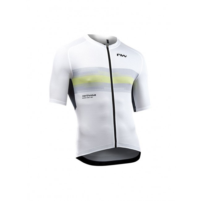 Cycling Jersey NORTHWAVE Force Evo Jersey white Cycling Jersey NORTHWAVE Force Evo Jersey white