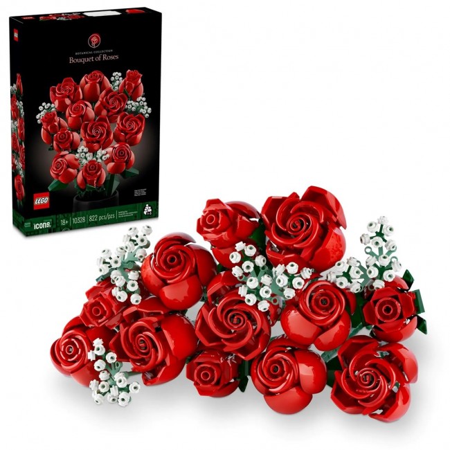 LEGO ICONS 10328 BOUQUET OF ROSES FLOWERS LEGO ICONS 10328 BOUQUET OF ROSES FLOWERS