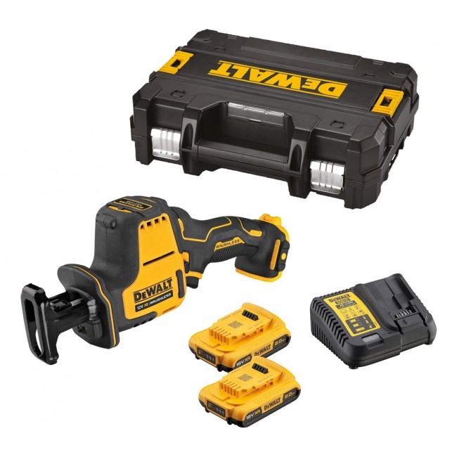 DeWALT DCS312D2-QW reciprocating saw 2800 spm Black, Yellow DeWALT DCS312D2-QW reciprocating saw 2800 spm Black, Yellow
