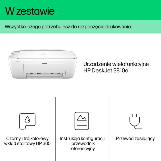 HP DeskJet 2810e Wireless All-in-One Color Printer, Instant Ink Copier, Scanner