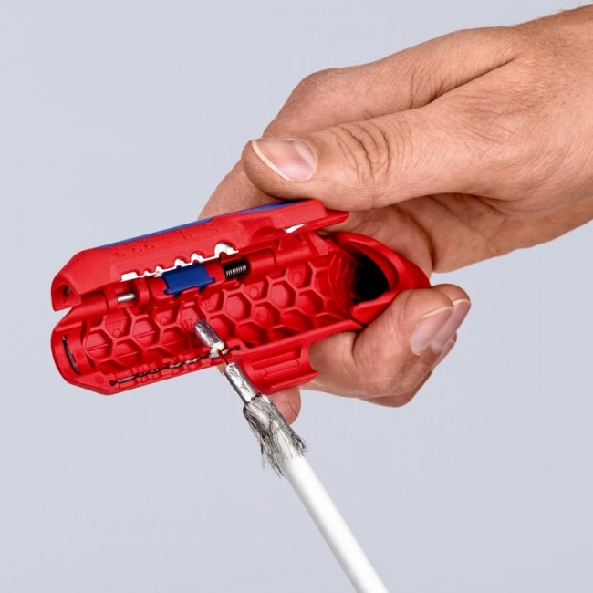 Universal stripping tool for left-handed people
