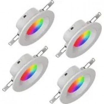 Nanoleaf Essentials Smart Downlight - o wietlenie punktowe (4 sztuki) (technologia Matter, Wi-Fi)