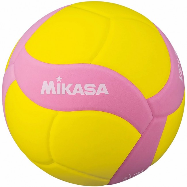 Mikasa VS160W yellow-pink volleyball size 4