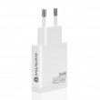 Charger GaN 2x USB-C Quick Charge 3.0 45W PD white