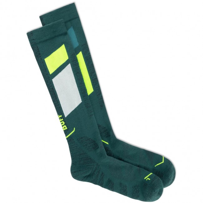 BUFF THERMONET Over The Calf Socks, Green, L