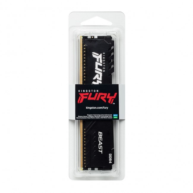 FURY Beast memory module 16 GB 1 x 16 GB DDR4 3200 MHz FURY Beast memory module 16 GB 1 x 16 GB DDR4 3200 MHz