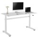 Manual height adjustable desk Ergo Office, max 40 kg, max height 117cm, with a top for standing and sitting work, ER-401 W Manual height adjustable desk Ergo Office, max 40 kg, max height 117cm, with a top for standing and sitting work, ER-401 W