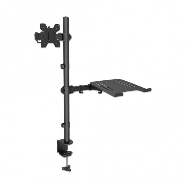 Manhattan TV & Monitor & Laptop Combo Mount, Desk, Full Motion, 1 screen, Screen Sizes: 10-27 Manhattan TV & Monitor & Laptop Combo Mount, Desk, Full Motion, 1 screen, Screen Sizes: 10-27