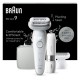 Braun Silk- pil 9 9-341 epilator 40 tweezers White