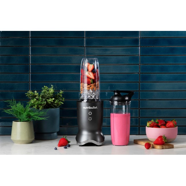 NutriBullet NB1206DGCC 0.9 L Tabletop blender 1200 W Black, Transparent
