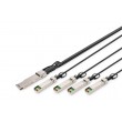 Digitus 40G QSFP+ to 4XSFP+ Direct Attach Cable 1m Digitus 40G QSFP+ to 4XSFP+ Direct Attach Cable 1m