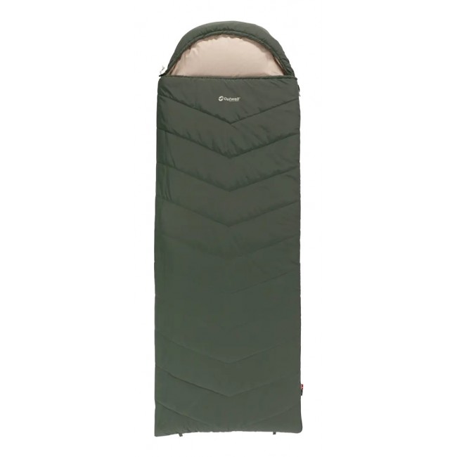 Outwell Caldera Lux Adult Semi-rectangular sleeping bag Polyester Green