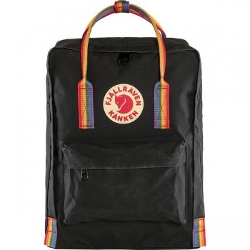 Fj llr ven K nken Rainbow backpack Black, Multicolour Vinylon
