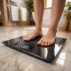 Bathroom scale ADLER AD 8194s STRIPES rechargeable USB-C Black